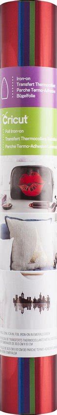 Cricut Foil Iron-On 30x30cm 4-sheet Sampler (Bejeweled); 4 sheets 12" x 12" Foil Iron-on in Red, Royal Blue, Violet, and Emerald Green; Ideal for custom fashion and accessories, bags, pillows, party and home decor, and more; Use with all Cricut cutting machines